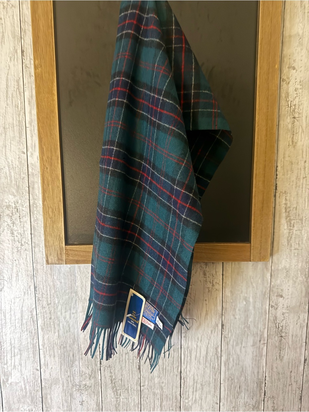 NWT Pendleton Wool Authentic Sinclair Hunting tartan plaid scarf